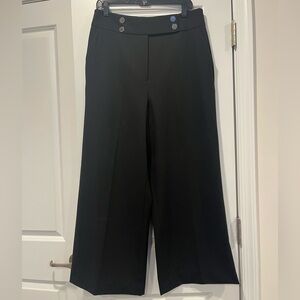 Calvin Klein Black Wide-Leg Trousers